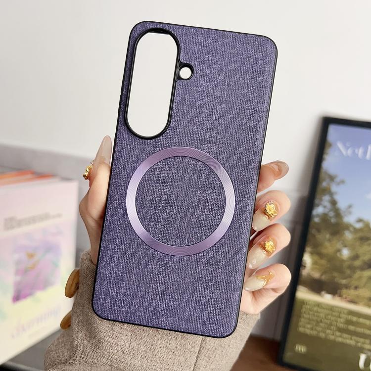 CD Magsafe Magnetic Cloth Texture Phone Case, For Samsung Galaxy S26+ 5G, For Samsung Galaxy S26 Ultra 5G, For Samsung Galaxy S26 5G, For Samsung Galaxy S25 5G