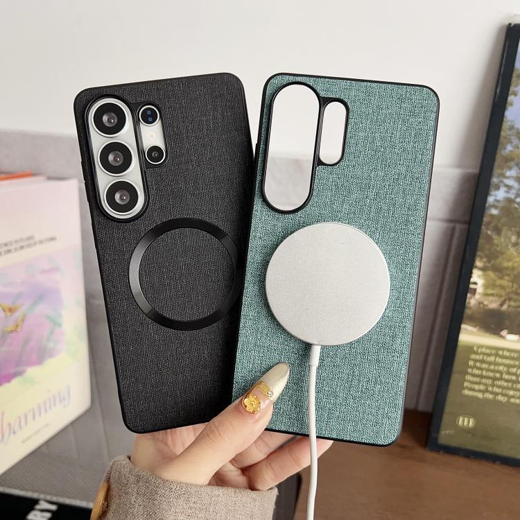 CD Magsafe Magnetic Cloth Texture Phone Case, For Samsung Galaxy S26+ 5G, For Samsung Galaxy S26 Ultra 5G, For Samsung Galaxy S26 5G, For Samsung Galaxy S25 5G