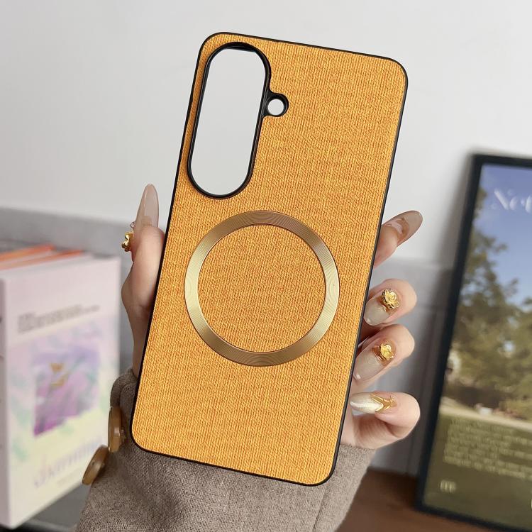 CD Magsafe Magnetic Cloth Texture Phone Case, For Samsung Galaxy S26+ 5G, For Samsung Galaxy S26 Ultra 5G, For Samsung Galaxy S26 5G, For Samsung Galaxy S25 5G