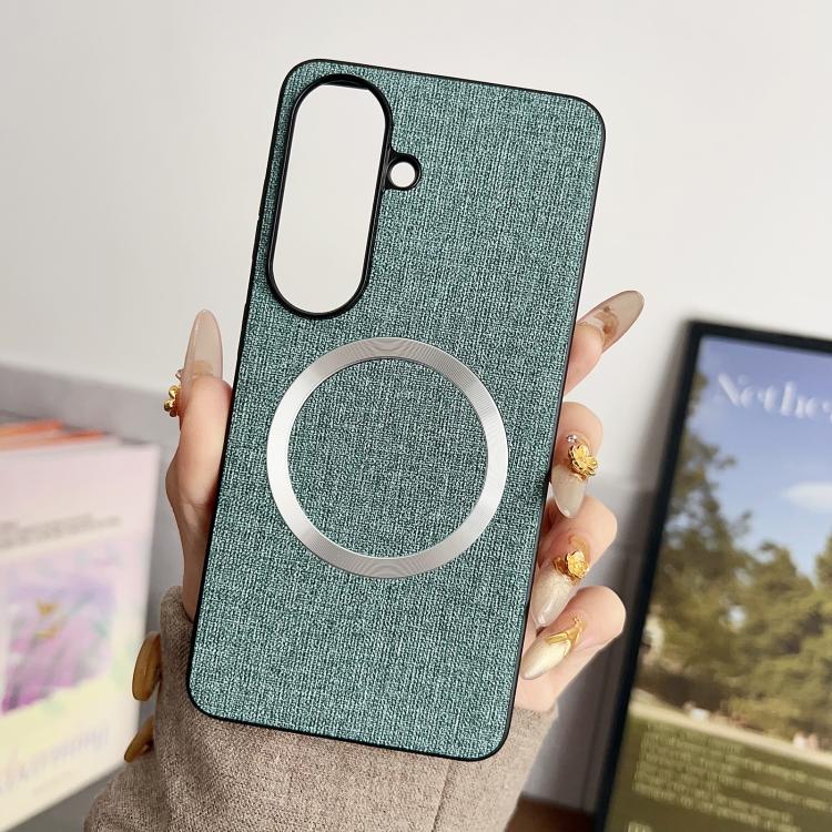 CD Magsafe Magnetic Cloth Texture Phone Case, For Samsung Galaxy S26+ 5G, For Samsung Galaxy S26 Ultra 5G, For Samsung Galaxy S26 5G, For Samsung Galaxy S25 5G