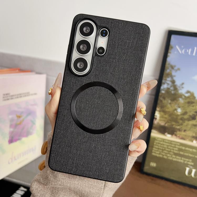 CD Magsafe Magnetic Cloth Texture Phone Case, For Samsung Galaxy S26+ 5G, For Samsung Galaxy S26 Ultra 5G, For Samsung Galaxy S26 5G, For Samsung Galaxy S25 5G