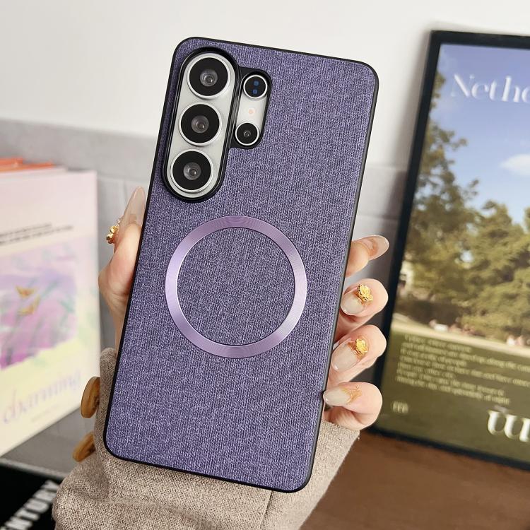 CD Magsafe Magnetic Cloth Texture Phone Case, For Samsung Galaxy S26+ 5G, For Samsung Galaxy S26 Ultra 5G, For Samsung Galaxy S26 5G, For Samsung Galaxy S25 5G