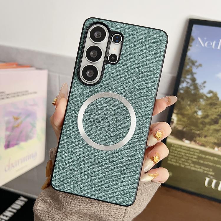 CD Magsafe Magnetic Cloth Texture Phone Case, For Samsung Galaxy S26+ 5G, For Samsung Galaxy S26 Ultra 5G, For Samsung Galaxy S26 5G, For Samsung Galaxy S25 5G