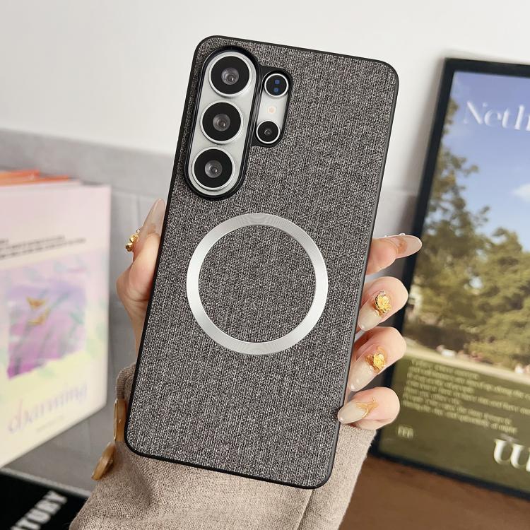 CD Magsafe Magnetic Cloth Texture Phone Case, For Samsung Galaxy S26+ 5G, For Samsung Galaxy S26 Ultra 5G, For Samsung Galaxy S26 5G, For Samsung Galaxy S25 5G