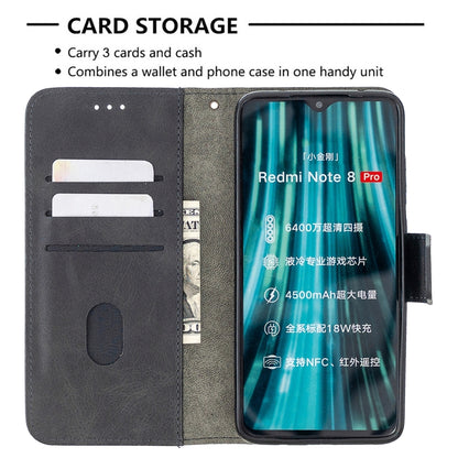 Matching Color Crocodile Texture Horizontal Flip PU Leather Case with Wallet & Holder & Card Slots, For Xiaomi Redmi 8 Pro, For Xiaomi Redmi  Note 9