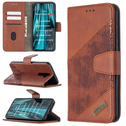Matching Color Crocodile Texture Horizontal Flip PU Leather Case with Wallet & Holder & Card Slots, For Xiaomi Redmi 8 Pro, For Xiaomi Redmi  Note 9
