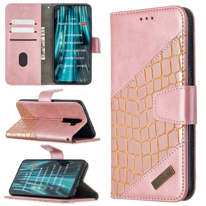 Matching Color Crocodile Texture Horizontal Flip PU Leather Case with Wallet & Holder & Card Slots, For Xiaomi Redmi 8 Pro, For Xiaomi Redmi  Note 9