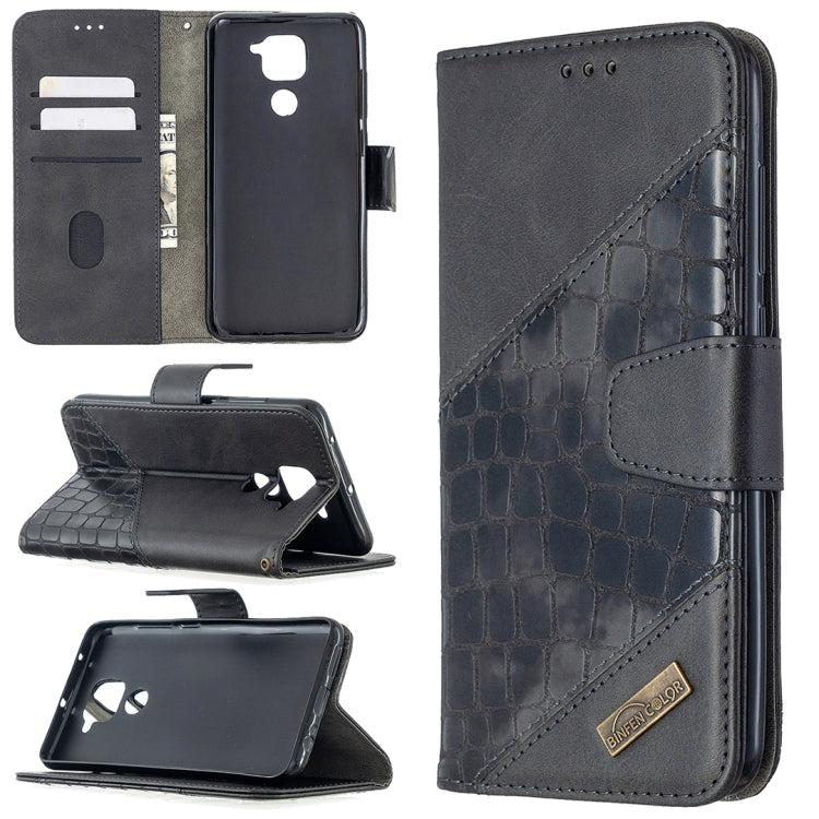 Matching Color Crocodile Texture Horizontal Flip PU Leather Case with Wallet & Holder & Card Slots, For Xiaomi Redmi 8 Pro, For Xiaomi Redmi  Note 9