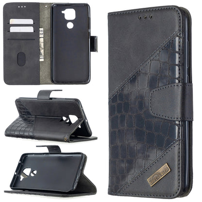 Matching Color Crocodile Texture Horizontal Flip PU Leather Case with Wallet & Holder & Card Slots, For Xiaomi Redmi 8 Pro, For Xiaomi Redmi  Note 9