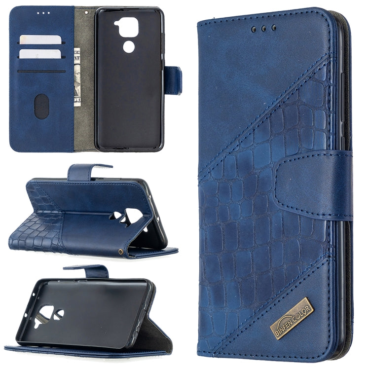 Matching Color Crocodile Texture Horizontal Flip PU Leather Case with Wallet & Holder & Card Slots, For Xiaomi Redmi 8 Pro, For Xiaomi Redmi  Note 9