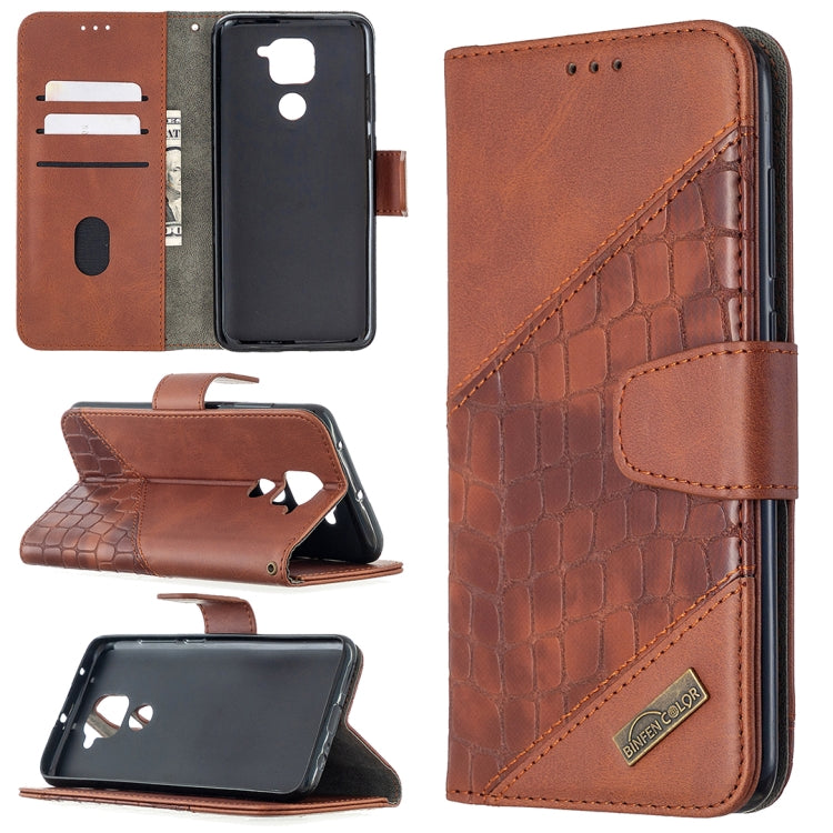 Matching Color Crocodile Texture Horizontal Flip PU Leather Case with Wallet & Holder & Card Slots, For Xiaomi Redmi 8 Pro, For Xiaomi Redmi  Note 9