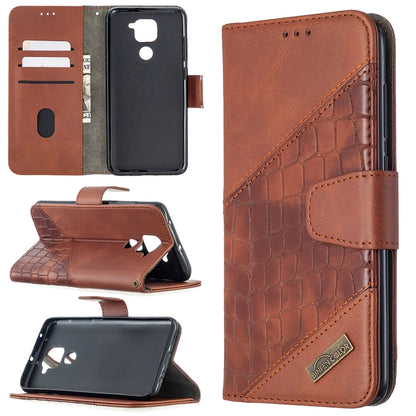 Matching Color Crocodile Texture Horizontal Flip PU Leather Case with Wallet & Holder & Card Slots, For Xiaomi Redmi 8 Pro, For Xiaomi Redmi  Note 9