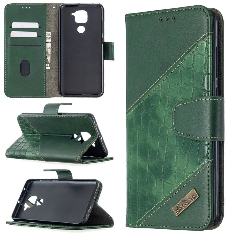 Matching Color Crocodile Texture Horizontal Flip PU Leather Case with Wallet & Holder & Card Slots, For Xiaomi Redmi 8 Pro, For Xiaomi Redmi  Note 9