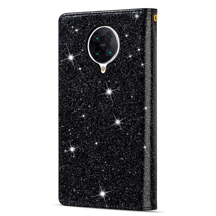 Multi-card Slots Starry Sky Laser Carving Glitter Zipper Horizontal Flip Leather Case with Holder & Wallet & Lanyard, For Xiaomi Redmi K30 Pro, For Xiaomi Mi 9 / Mi 9 Explorer, For Xiaomi Mi CC9 Pro, For Xiaomi Note 10 Pro