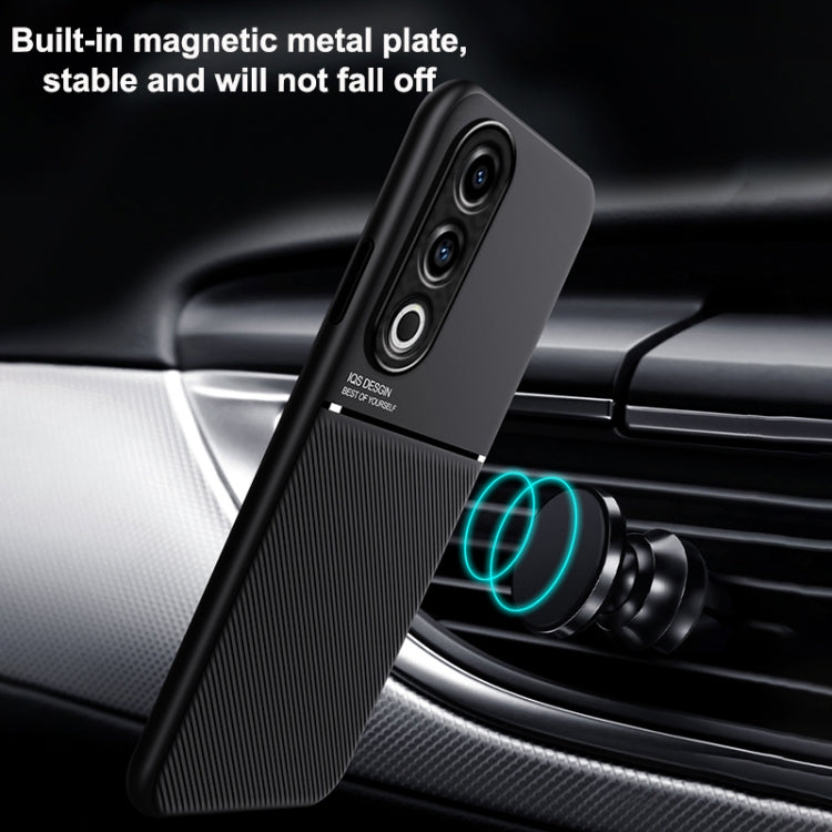Classic Tilt Strip Grain Magnetic PC Hybrid TPU Phone Case, For OnePlus Ace 3V, For OnePlus 12, For OnePlus Ace 2 Pro, For OnePlus Ace 2, For OnePlus 11