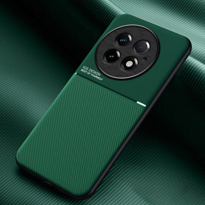 Classic Tilt Strip Grain Magnetic PC Hybrid TPU Phone Case, For OnePlus 15T, For OnePlus Ace 6 / Ace 6T / 15R, For OnePlus 15, For OnePlus Ace 5 Ultra / Nord 5, For OnePlus Ace 5 Racing / Nord CE5, For OnePlus 13
