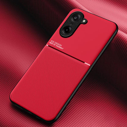 Classic Tilt Strip Grain Magnetic PC Hybrid TPU Phone Case, For OnePlus 15T, For OnePlus Ace 6 / Ace 6T / 15R, For OnePlus 15, For OnePlus Ace 5 Ultra / Nord 5, For OnePlus Ace 5 Racing / Nord CE5, For OnePlus 13