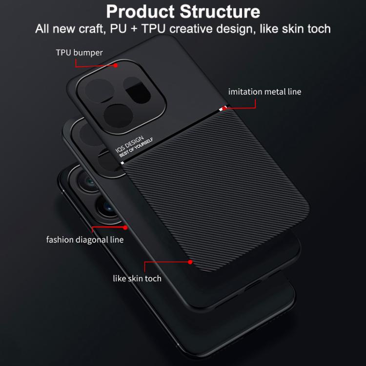 Classic Tilt Strip Grain Magnetic PC Hybrid TPU Phone Case, For OnePlus 15T, For OnePlus Ace 6 / Ace 6T / 15R, For OnePlus 15, For OnePlus Ace 5 Ultra / Nord 5, For OnePlus Ace 5 Racing / Nord CE5, For OnePlus 13