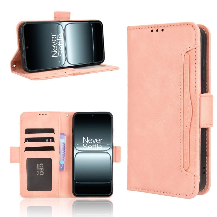 Skin Feel Calf Texture Card Slots Leather Phone Case, For OnePlus 13T, For OnePlus Ace 5 5G / 5 Pro 5G / 13R 5G, For OnePlus 13 5G, For OnePlus Nord 4 5G