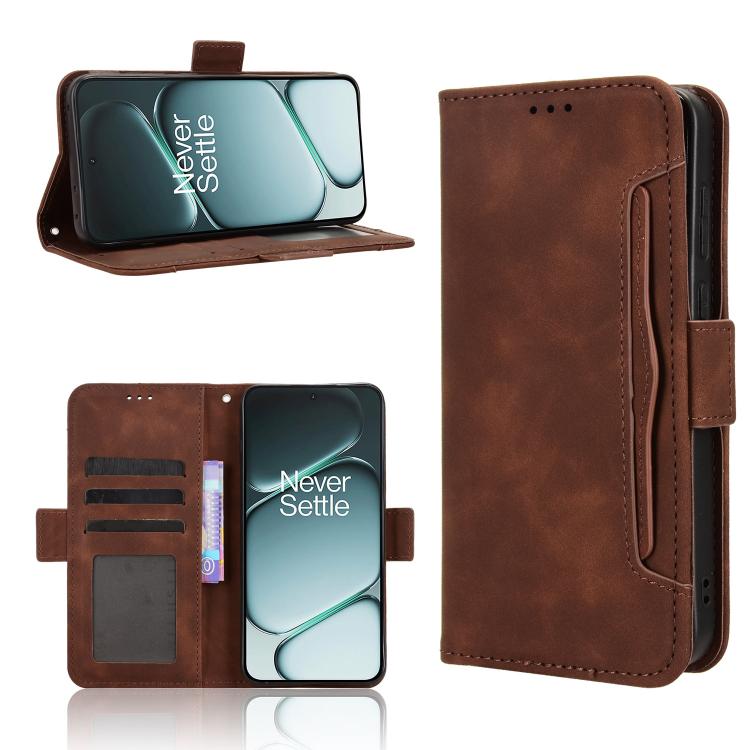 Skin Feel Calf Texture Card Slots Leather Phone Case, For OnePlus Ace 6 / Ace 6T / 15R, For OnePlus 15, For OnePlus Nord 5 / Ace 5 Ultra 5G, For OnePlus Nord CE5 / Ace 5 Racing 5G