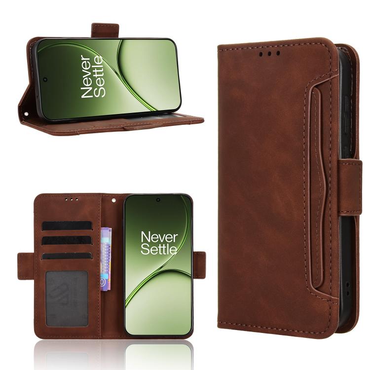 Skin Feel Calf Texture Card Slots Leather Phone Case, For OnePlus Ace 6 Ultra, For OnePlus Nord 6 5G / Turbo 6, For OnePlus 15T, For OnePlus Turbo 6V 5G