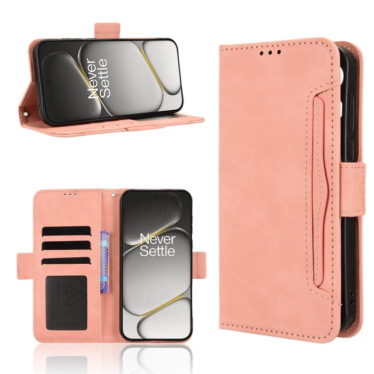 Skin Feel Calf Texture Card Slots Leather Phone Case, For OnePlus Ace 6 Ultra, For OnePlus Nord 6 5G / Turbo 6, For OnePlus 15T, For OnePlus Turbo 6V 5G