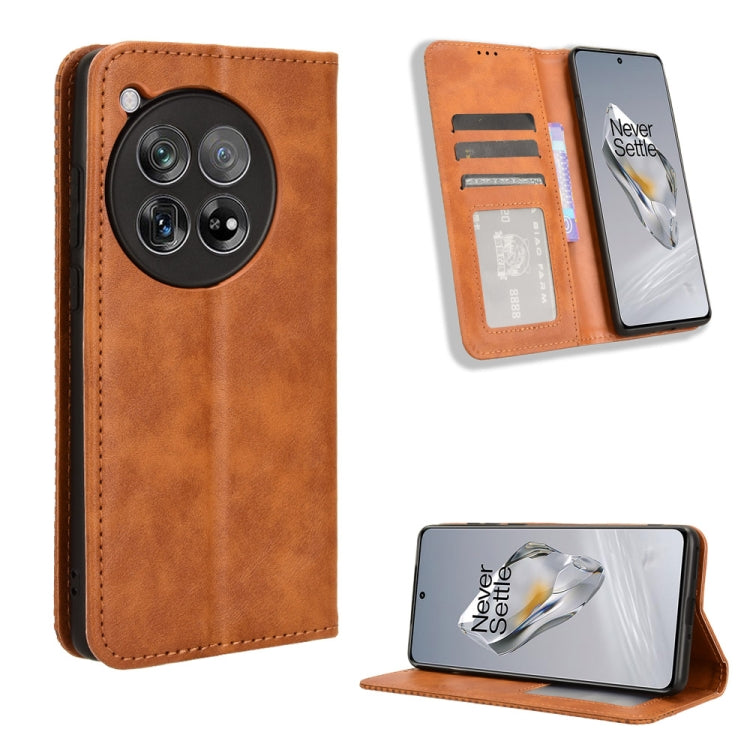 Magnetic Buckle Retro Texture Leather Phone Case, For OnePlus Ace 3 Pro, For OnePlus Ace 3V 5G, For OnePlus Nord CE4, For OnePlus Nord N30 SE / OPPO A79 5G, For OnePlus 12R / Ace 3 5G, For OnePlus 12