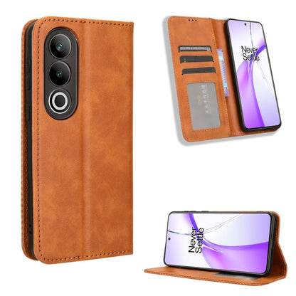 Magnetic Buckle Retro Texture Leather Phone Case, For OnePlus Ace 3 Pro, For OnePlus Ace 3V 5G, For OnePlus Nord CE4, For OnePlus Nord N30 SE / OPPO A79 5G, For OnePlus 12R / Ace 3 5G, For OnePlus 12