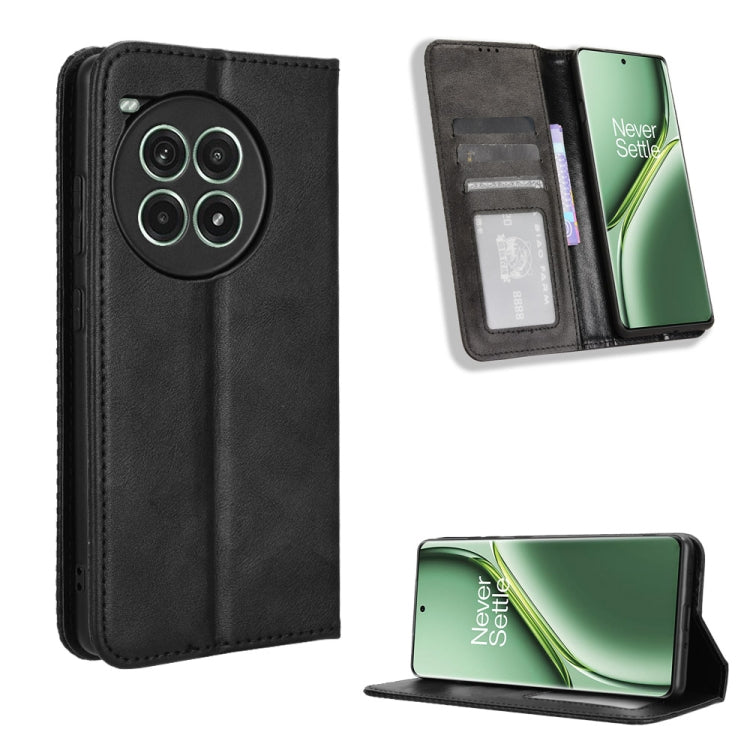 Magnetic Buckle Retro Texture Leather Phone Case, For OnePlus Ace 3 Pro, For OnePlus Ace 3V 5G, For OnePlus Nord CE4, For OnePlus Nord N30 SE / OPPO A79 5G, For OnePlus 12R / Ace 3 5G, For OnePlus 12