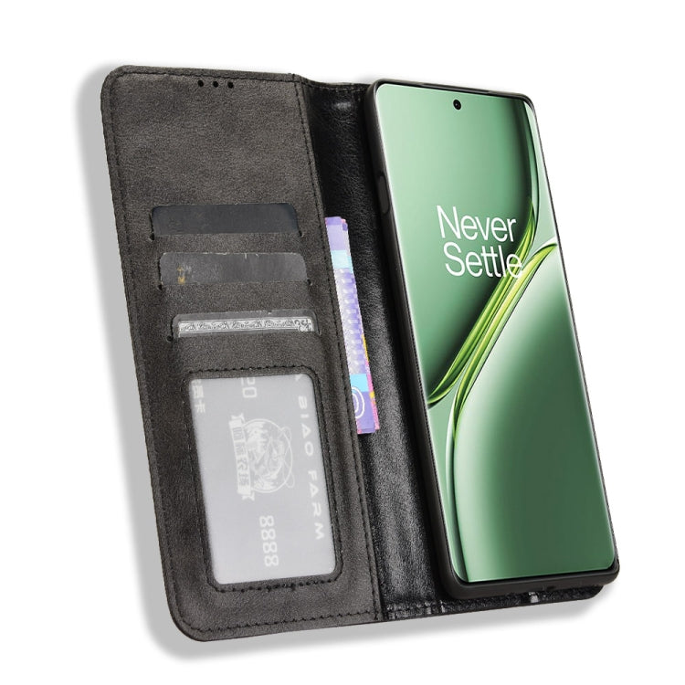 Magnetic Buckle Retro Texture Leather Phone Case, For OnePlus Ace 3 Pro, For OnePlus Ace 3V 5G, For OnePlus Nord CE4, For OnePlus Nord N30 SE / OPPO A79 5G, For OnePlus 12R / Ace 3 5G, For OnePlus 12