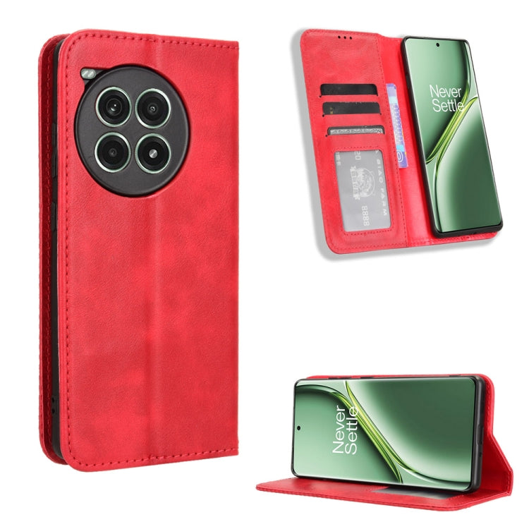 Magnetic Buckle Retro Texture Leather Phone Case, For OnePlus Ace 3 Pro, For OnePlus Ace 3V 5G, For OnePlus Nord CE4, For OnePlus Nord N30 SE / OPPO A79 5G, For OnePlus 12R / Ace 3 5G, For OnePlus 12