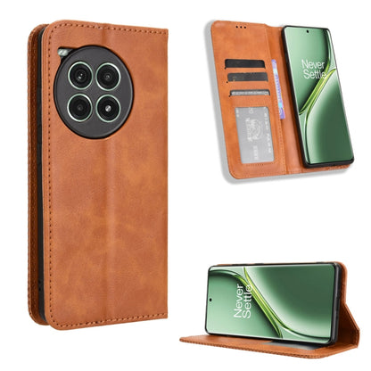 Magnetic Buckle Retro Texture Leather Phone Case, For OnePlus Ace 3 Pro, For OnePlus Ace 3V 5G, For OnePlus Nord CE4, For OnePlus Nord N30 SE / OPPO A79 5G, For OnePlus 12R / Ace 3 5G, For OnePlus 12