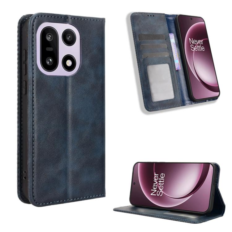 Magnetic Buckle Retro Texture Leather Phone Case, For OnePlus Ace 6 Ultra, For OnePlus Nord 6 5G / Turbo 6, For OnePlus 15T, For OnePlus Turbo 6V 5G, For OnePlus Ace 6 / Ace 6T / 15R, For OnePlus 15