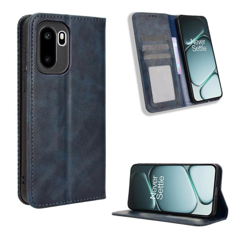Magnetic Buckle Retro Texture Leather Phone Case, For OnePlus Ace 6 Ultra, For OnePlus Nord 6 5G / Turbo 6, For OnePlus 15T, For OnePlus Turbo 6V 5G, For OnePlus Ace 6 / Ace 6T / 15R, For OnePlus 15