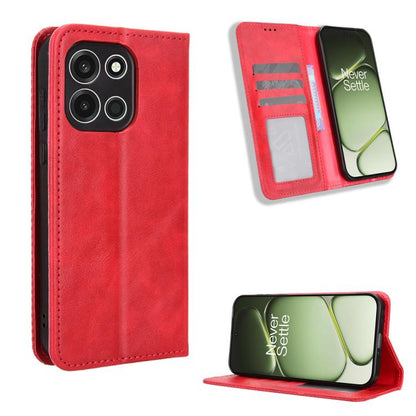 Magnetic Buckle Retro Texture Leather Phone Case, For OnePlus Ace 6 Ultra, For OnePlus Nord 6 5G / Turbo 6, For OnePlus 15T, For OnePlus Turbo 6V 5G, For OnePlus Ace 6 / Ace 6T / 15R, For OnePlus 15
