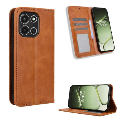 Magnetic Buckle Retro Texture Leather Phone Case, For OnePlus Ace 6 Ultra, For OnePlus Nord 6 5G / Turbo 6, For OnePlus 15T, For OnePlus Turbo 6V 5G, For OnePlus Ace 6 / Ace 6T / 15R, For OnePlus 15