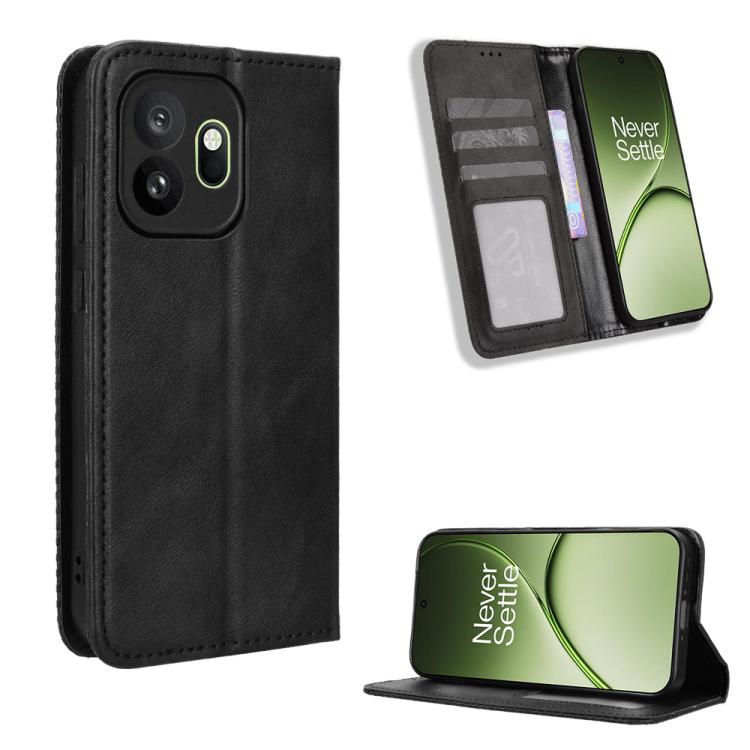 Magnetic Buckle Retro Texture Leather Phone Case, For OnePlus Ace 6 Ultra, For OnePlus Nord 6 5G / Turbo 6, For OnePlus 15T, For OnePlus Turbo 6V 5G, For OnePlus Ace 6 / Ace 6T / 15R, For OnePlus 15