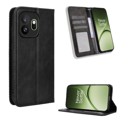 Magnetic Buckle Retro Texture Leather Phone Case, For OnePlus Ace 6 Ultra, For OnePlus Nord 6 5G / Turbo 6, For OnePlus 15T, For OnePlus Turbo 6V 5G, For OnePlus Ace 6 / Ace 6T / 15R, For OnePlus 15