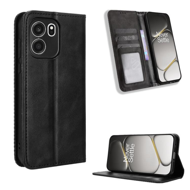 Magnetic Buckle Retro Texture Leather Phone Case, For OnePlus Ace 6 Ultra, For OnePlus Nord 6 5G / Turbo 6, For OnePlus 15T, For OnePlus Turbo 6V 5G, For OnePlus Ace 6 / Ace 6T / 15R, For OnePlus 15
