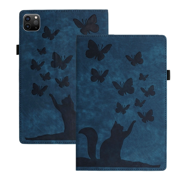 Butterfly Cat Embossing Leather Tablet Case, For iPad Air 13 2026 / 2025 / 2024, For iPad Air 11 2026 / 2025 / 2024, For iPad Pro 13 2025 / 2024, For iPad Pro 11 2025 / 2024