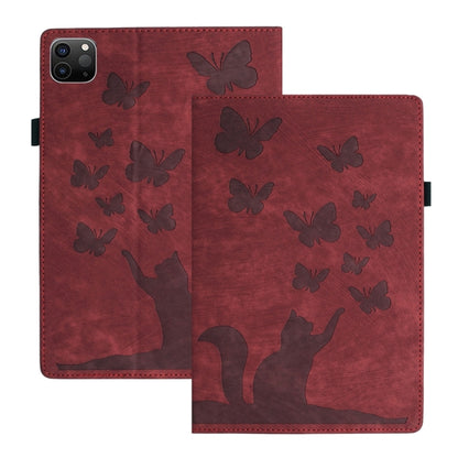 Butterfly Cat Embossing Leather Tablet Case, For iPad Air 13 2026 / 2025 / 2024, For iPad Air 11 2026 / 2025 / 2024, For iPad Pro 13 2025 / 2024, For iPad Pro 11 2025 / 2024