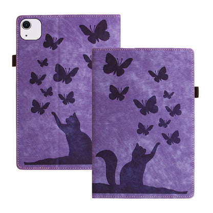 Butterfly Cat Embossing Leather Tablet Case, For iPad Air 13 2026 / 2025 / 2024, For iPad Air 11 2026 / 2025 / 2024, For iPad Pro 13 2025 / 2024, For iPad Pro 11 2025 / 2024