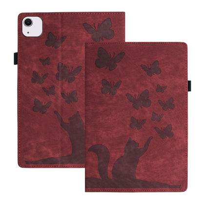 Butterfly Cat Embossing Leather Tablet Case, For iPad Air 13 2026 / 2025 / 2024, For iPad Air 11 2026 / 2025 / 2024, For iPad Pro 13 2025 / 2024, For iPad Pro 11 2025 / 2024