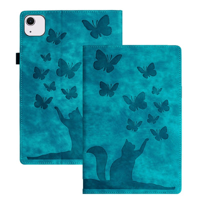 Butterfly Cat Embossing Leather Tablet Case, For iPad Air 13 2026 / 2025 / 2024, For iPad Air 11 2026 / 2025 / 2024, For iPad Pro 13 2025 / 2024, For iPad Pro 11 2025 / 2024