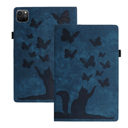 Butterfly Cat Embossing Leather Tablet Case, For iPad Air 13 2026 / 2025 / 2024, For iPad Air 11 2026 / 2025 / 2024, For iPad Pro 13 2025 / 2024, For iPad Pro 11 2025 / 2024