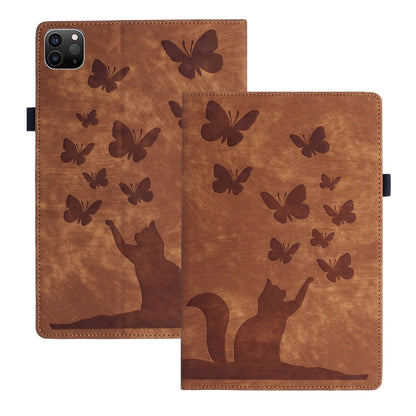 Butterfly Cat Embossing Leather Tablet Case, For iPad Air 13 2026 / 2025 / 2024, For iPad Air 11 2026 / 2025 / 2024, For iPad Pro 13 2025 / 2024, For iPad Pro 11 2025 / 2024