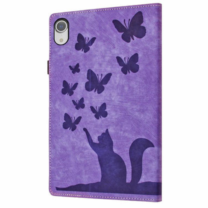 Butterfly Cat Embossing Leather Tablet Case, For iPad mini 2024 / 2021