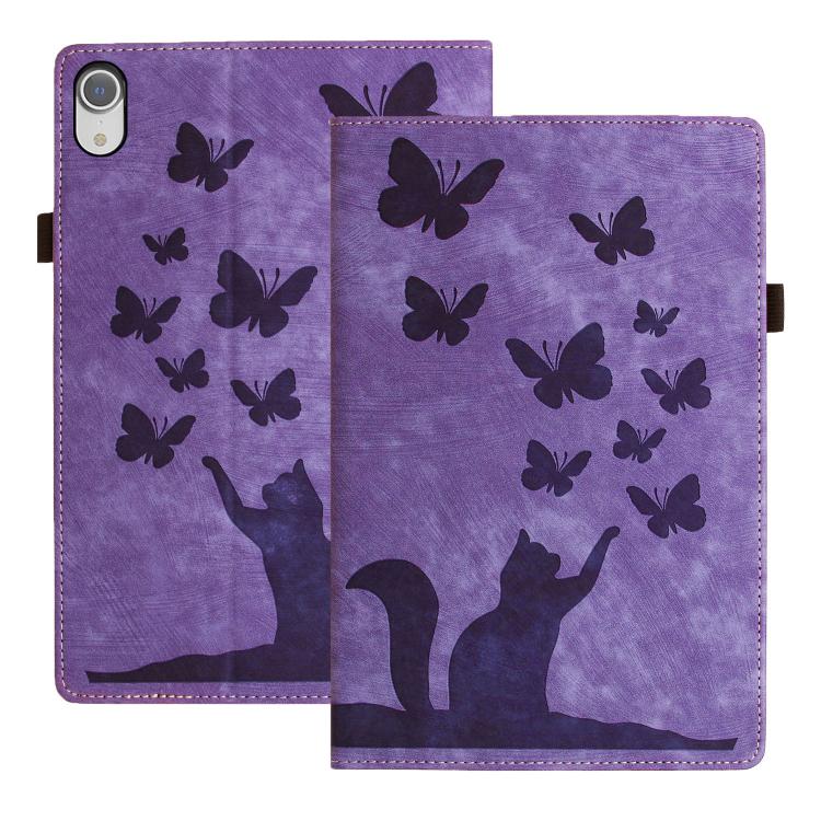 Butterfly Cat Embossing Leather Tablet Case, For iPad mini 2024 / 2021