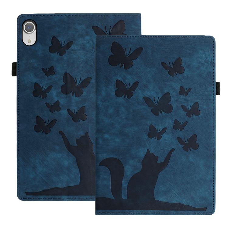 Butterfly Cat Embossing Leather Tablet Case, For iPad mini 2024 / 2021