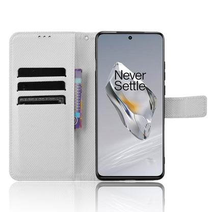 Diamond Texture Leather Phone Case, For OnePlus 12R / Ace 3 5G, For OnePlus 12